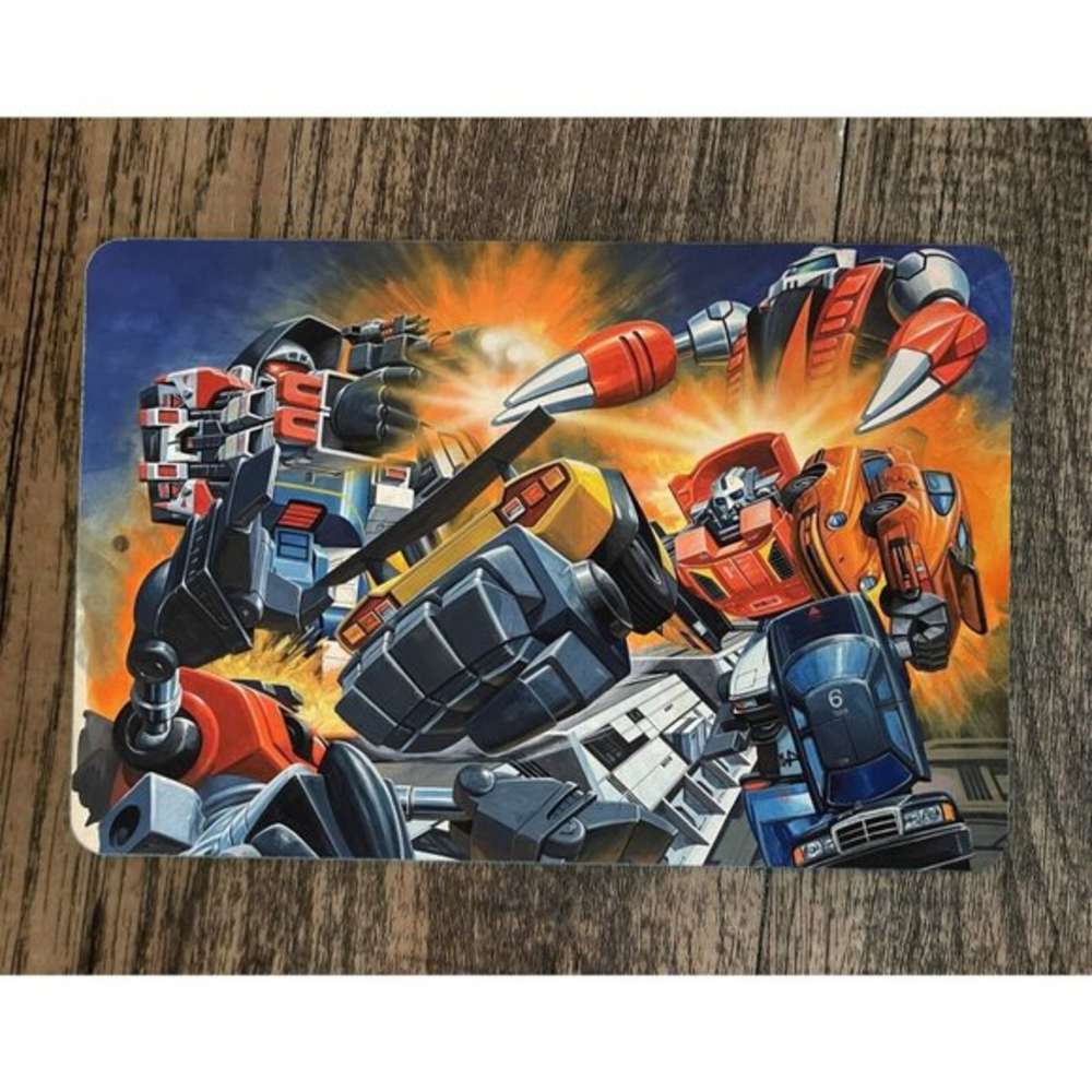 Gobots Transformers Artwork 8x12 Metal Wall Sign Retro 80s